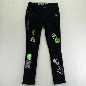 Ninth Hall Jeans Rogue Distressed Skulls Ghosts Spider Paint Size 30‎